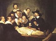 REMBRANDT Harmenszoon van Rijn The Anatomy Lesson of Dr.Nicolaes Tulp (mk08) USA oil painting reproduction